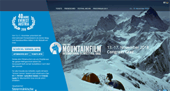 Desktop Screenshot of mountainfilm.com